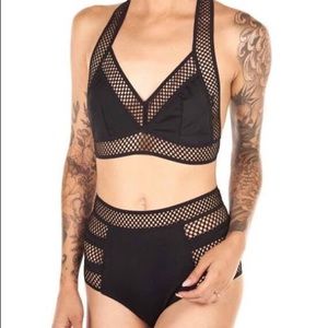 NWT Two Piece Fishnet Mesh Set from iHeartRaves